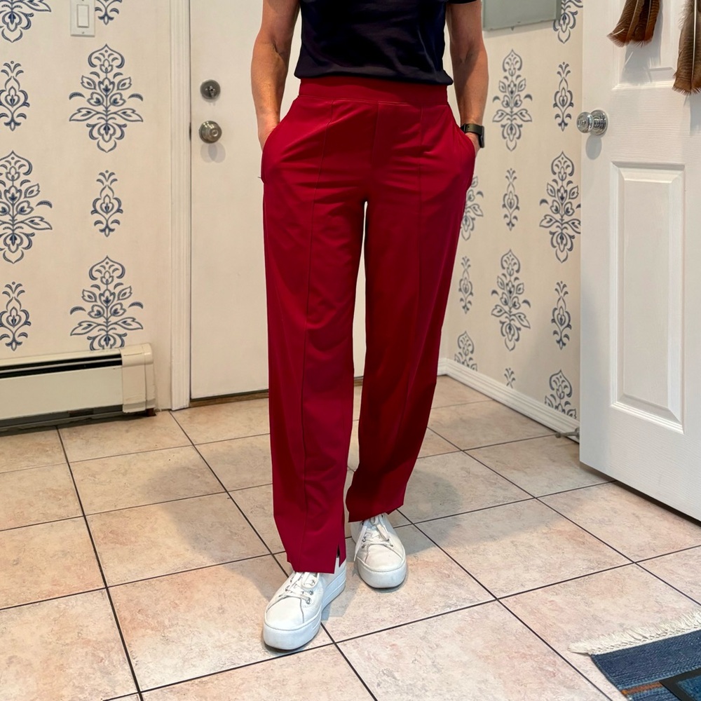 Athleta burgundy, casual, lightweight pants
